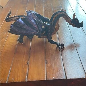 Black and Purple Dragon Figurine